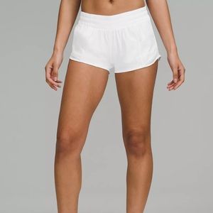 Lululemon Women’s Athletic Shorts, White, Size 4, Hotty Hot